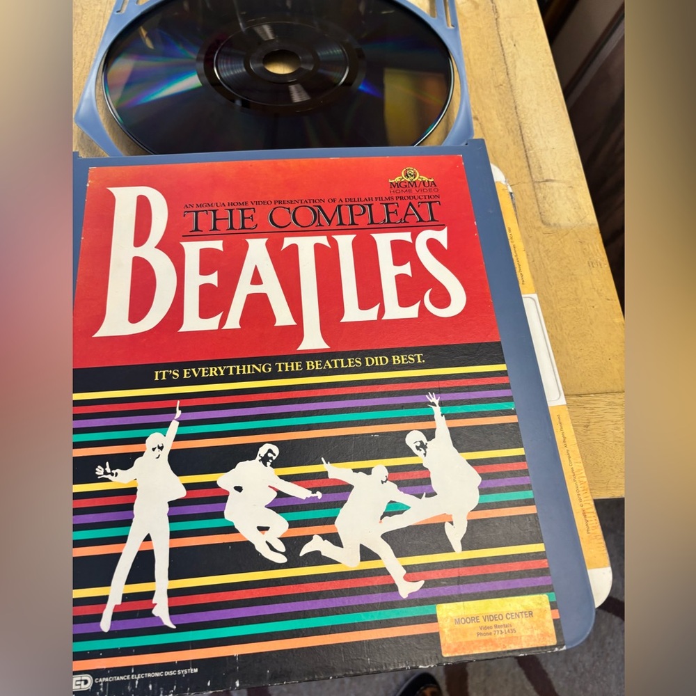 Vintage The Compleat Beatles CED videodisc